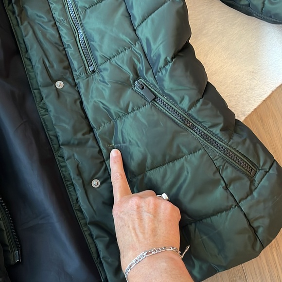 Winter Puffer Jacket Forest Green. Like new condition - Picture 5 of 7